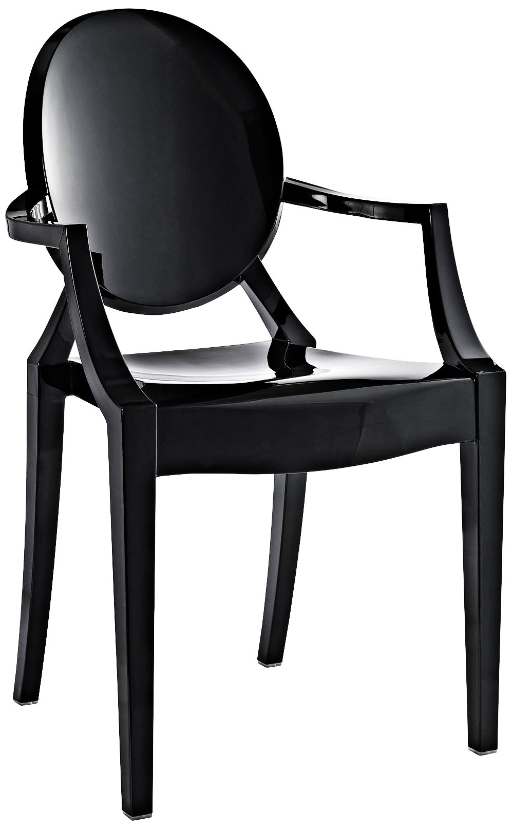 Casper Molded Black Indoor/Outdoor Dining Armchair