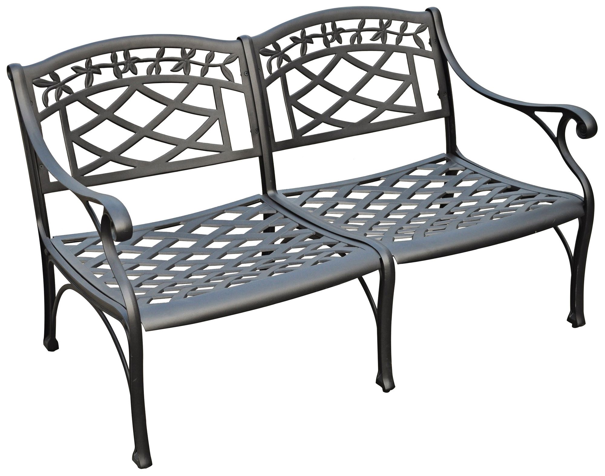 Sedona Charcoal Black Outdoor Loveseat