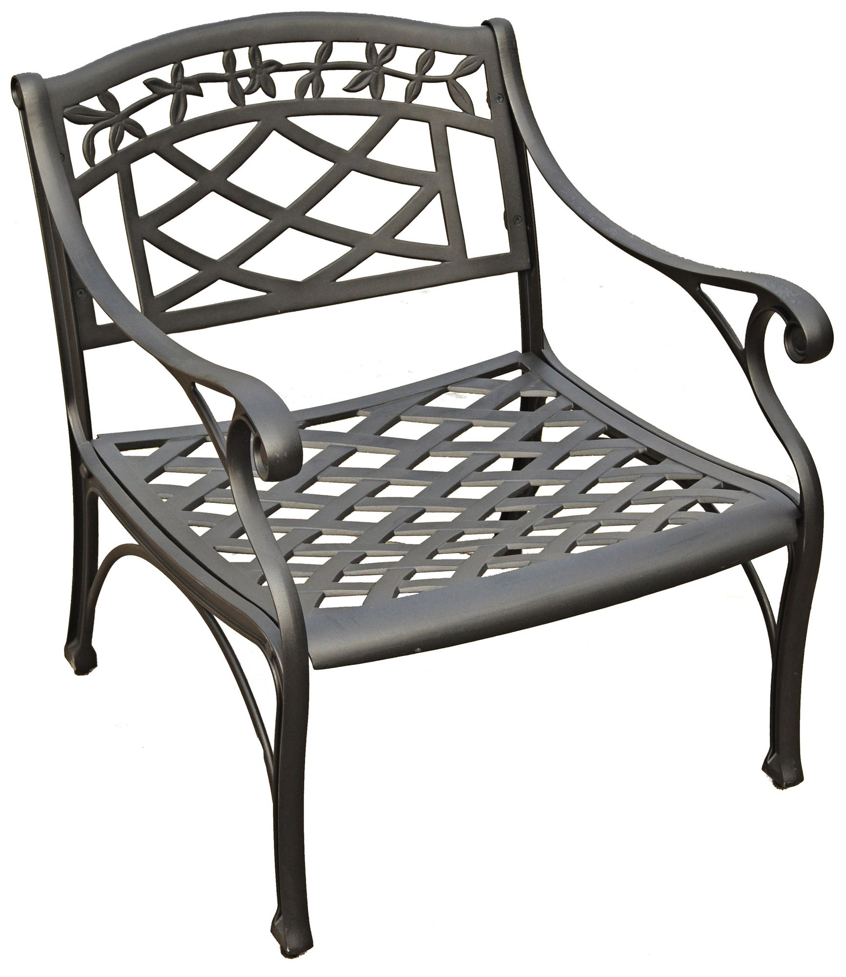 Sedona Charcoal Black Outdoor Club Chair