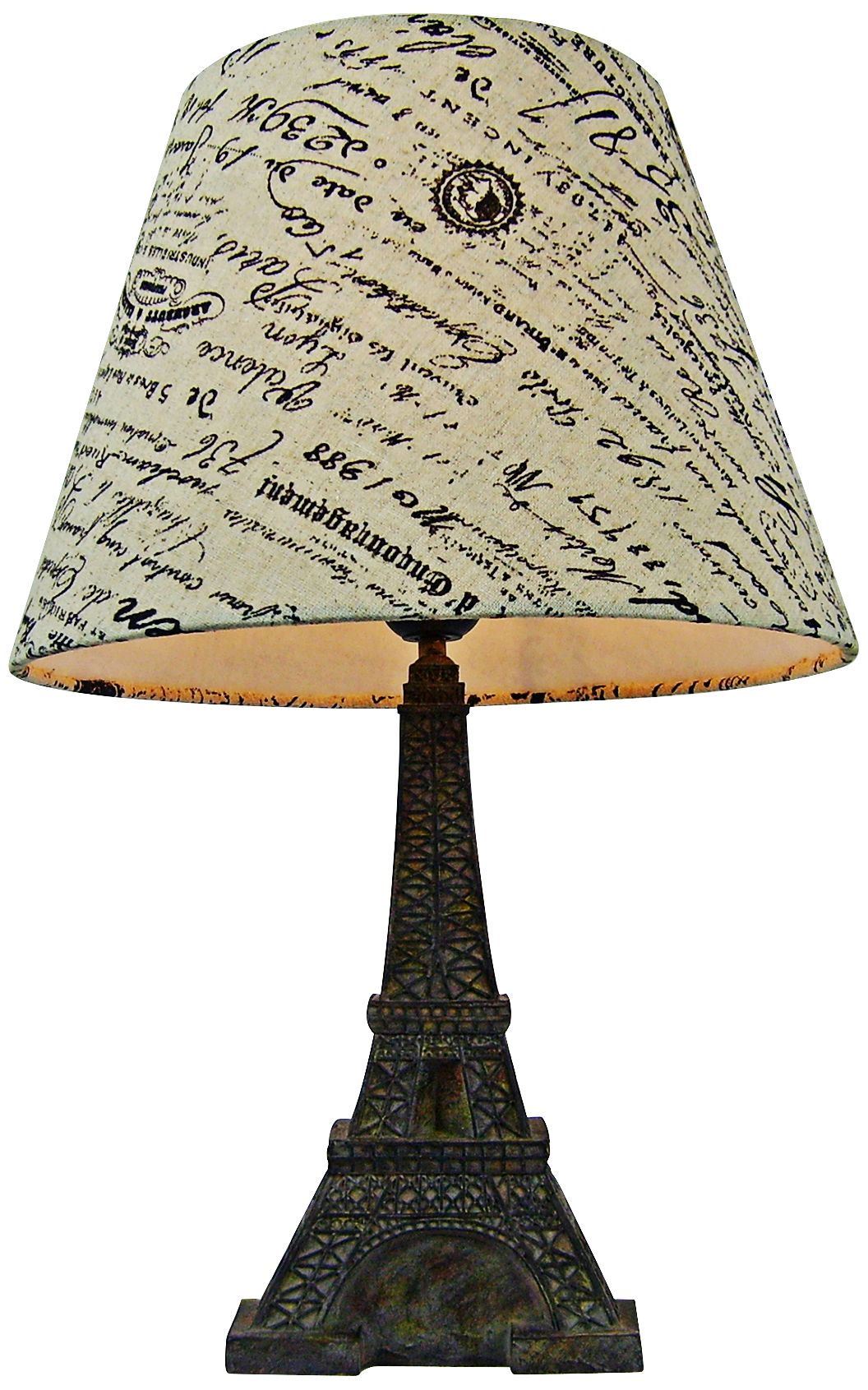 Eiffel Tower Paris 15 3/4"H Brown Slate Accent Table Lamp