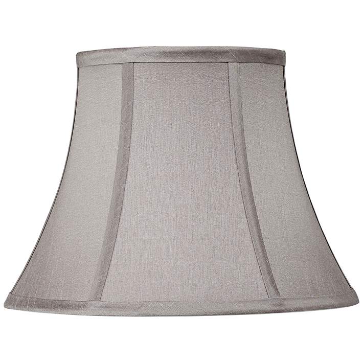 Pewter Gray Bell Lamp Shade 7X12x9 Spider