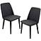 Tintori Charcoal Modern Dining Chair Set of 2