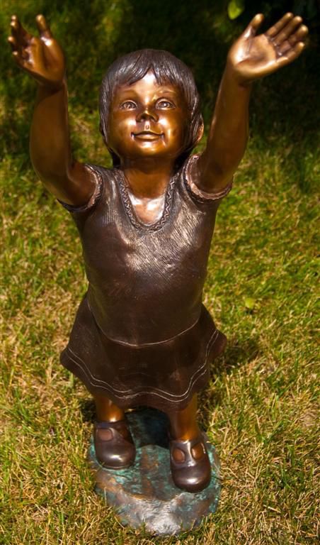 Henri Studios Emma Bronze Cast Brass 32" High Outdoor Statue