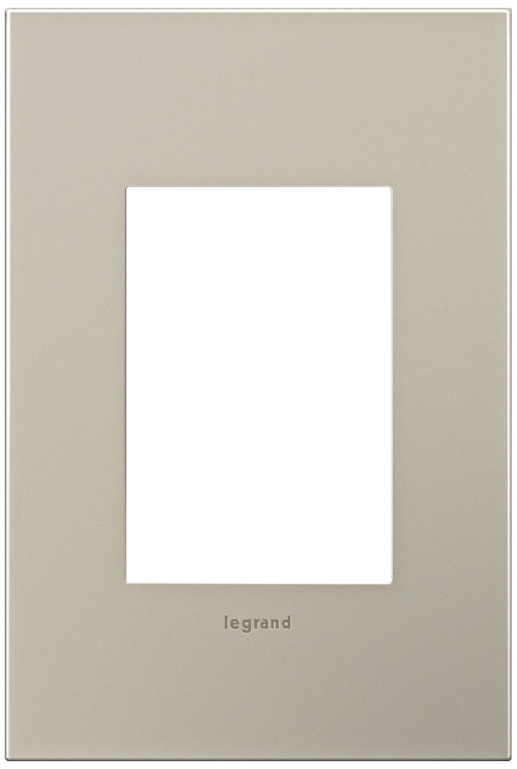 adorne® 1-Gang 3-Module Satin Nickel Wall Plate