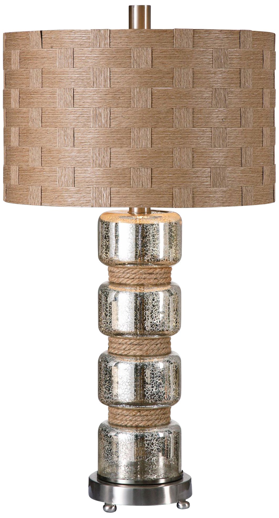 Uttermost Cerreto Rope and Mercury Glass Table Lamp