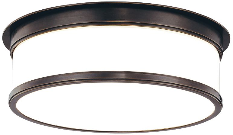 Hudson Valley Geneva 15 1/4" Wide Bronze Ceiling Light