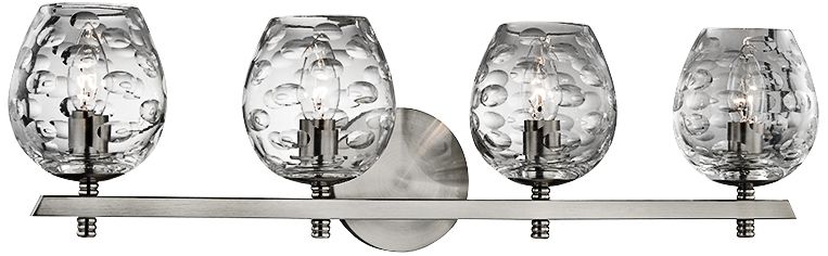 Hudson Valley Burns 26"W 4-Light Satin Nickel Bath Light