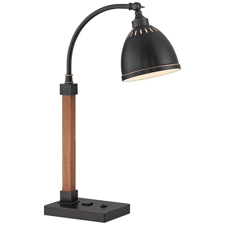 Lite Source Maurizio Electrical Outlet Bronze Desk Lamp