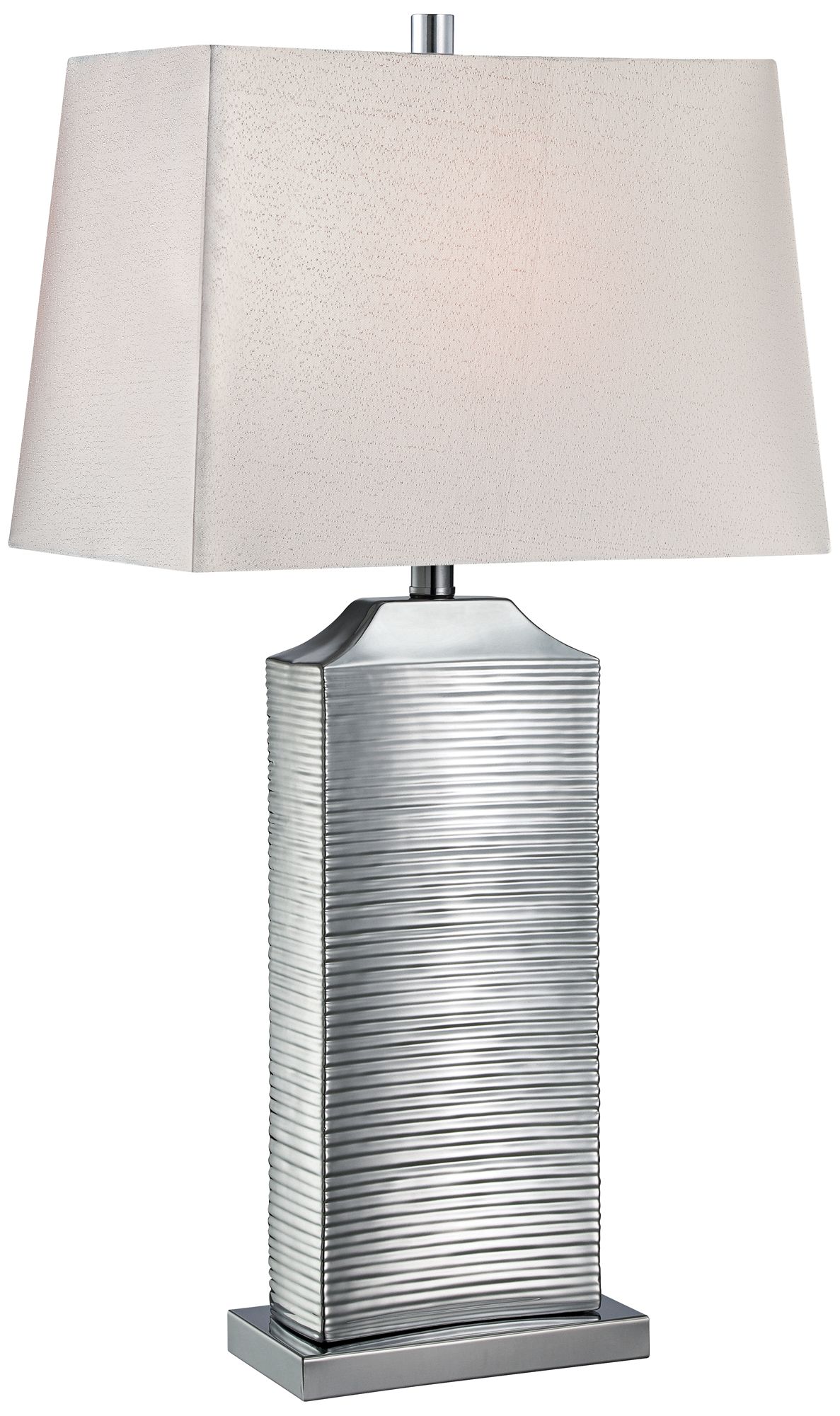 Lite Source Adora Chrome Ceramic Table Lamp