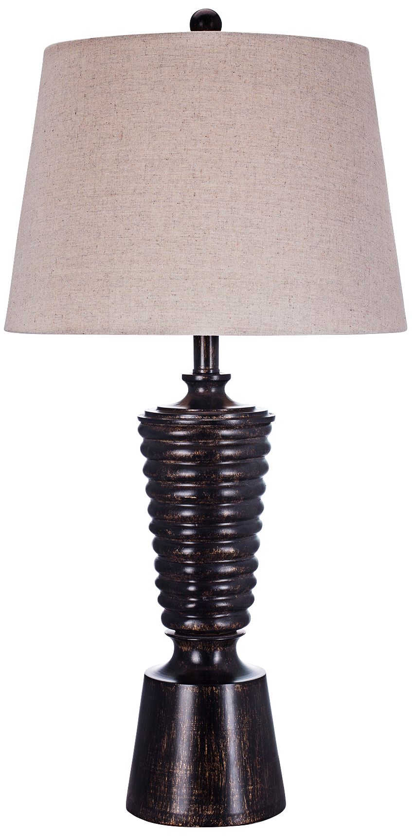 Slater Antique Bronze Spiral Table Lamp