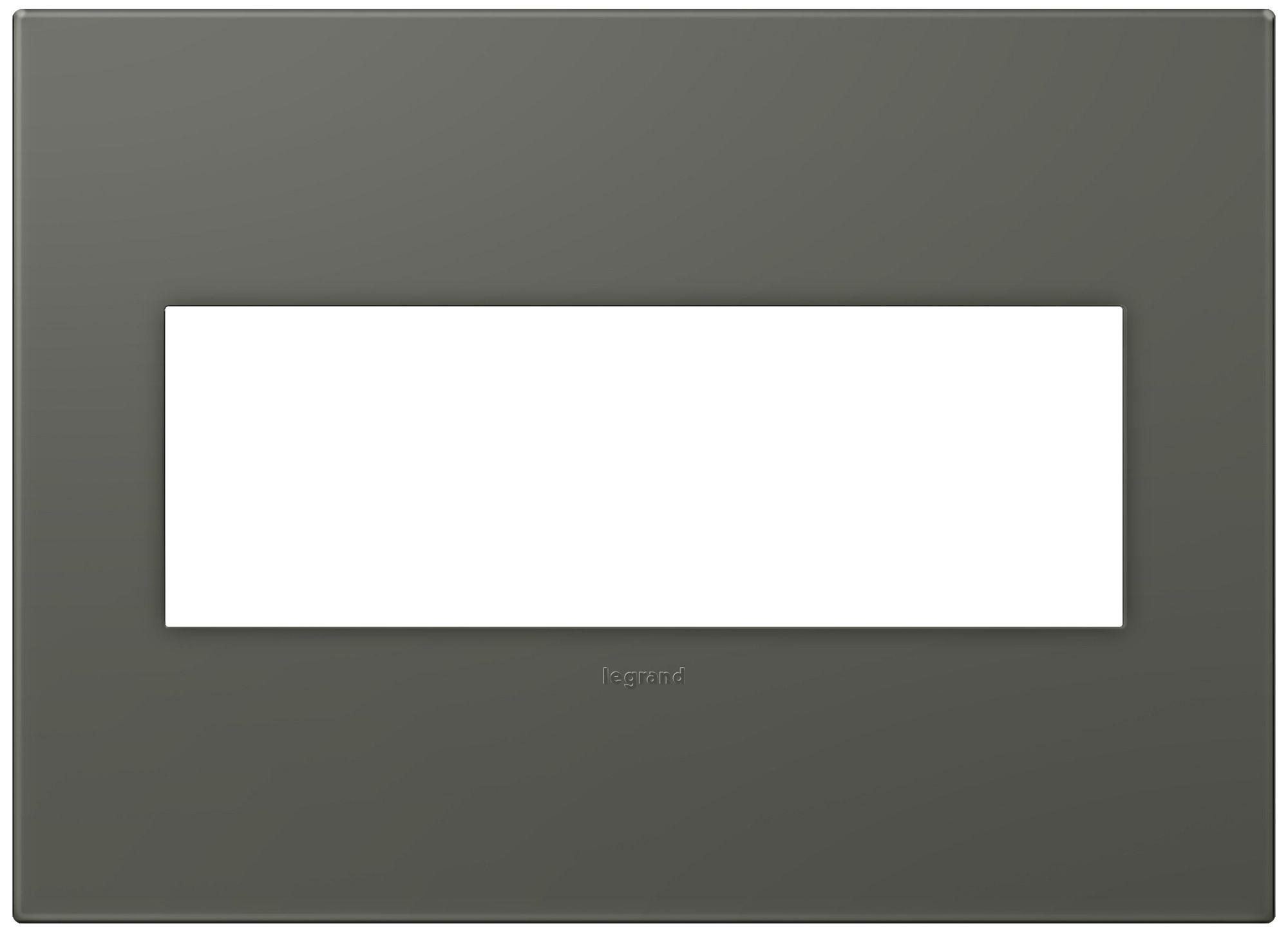 adorne® Soft Touch Moss Gray3-Gang Wall Plate