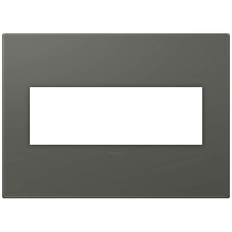 adorne&#174; Soft Touch Moss Gray3-Gang Wall Plate