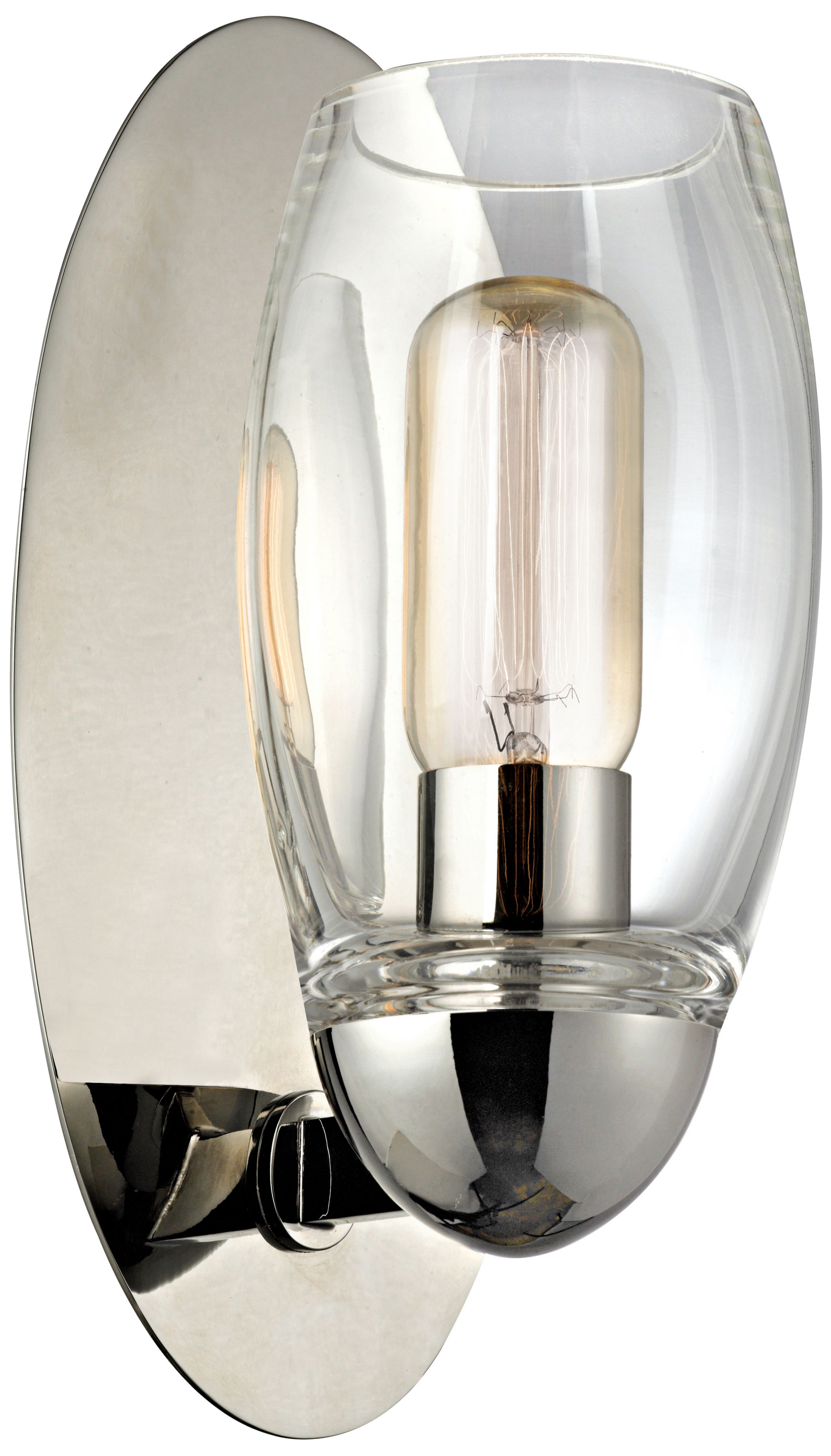 Hudson Valley Pamelia 11"H Polished Nickel Wall Sconce