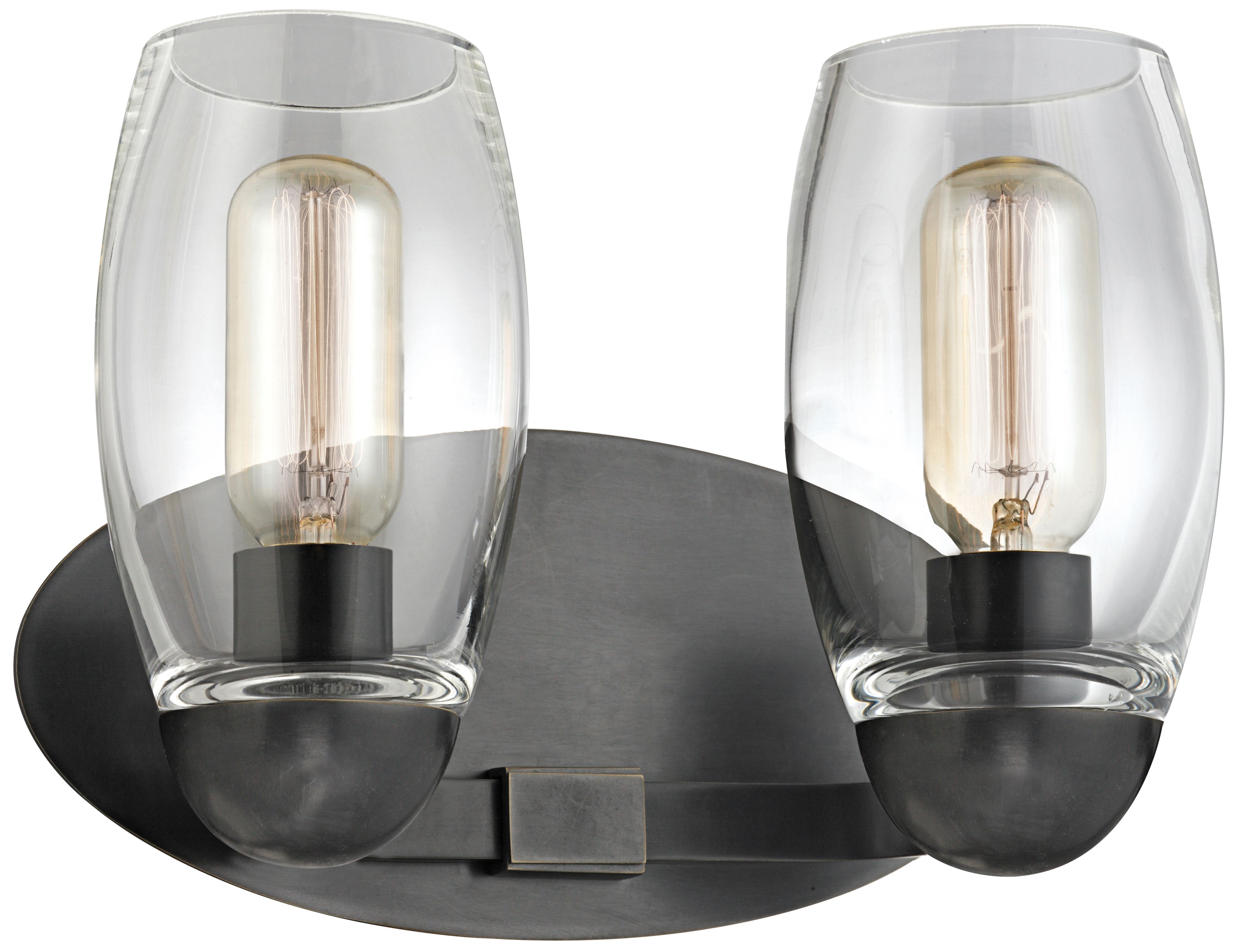 Hudson Valley Pamelia 12" Wide Old Bronze Bath Light