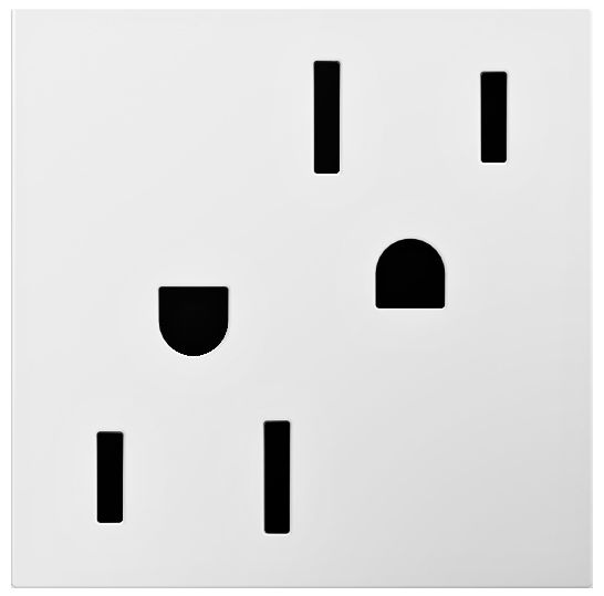 adorne® White 20A Tamper-Resistant Outlet