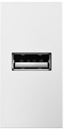adorne® White 1/2 Gang USB Wall Outlet