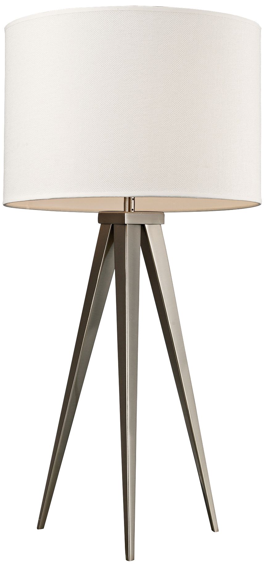 Salford Satin Nickel Tripod Table Lamp