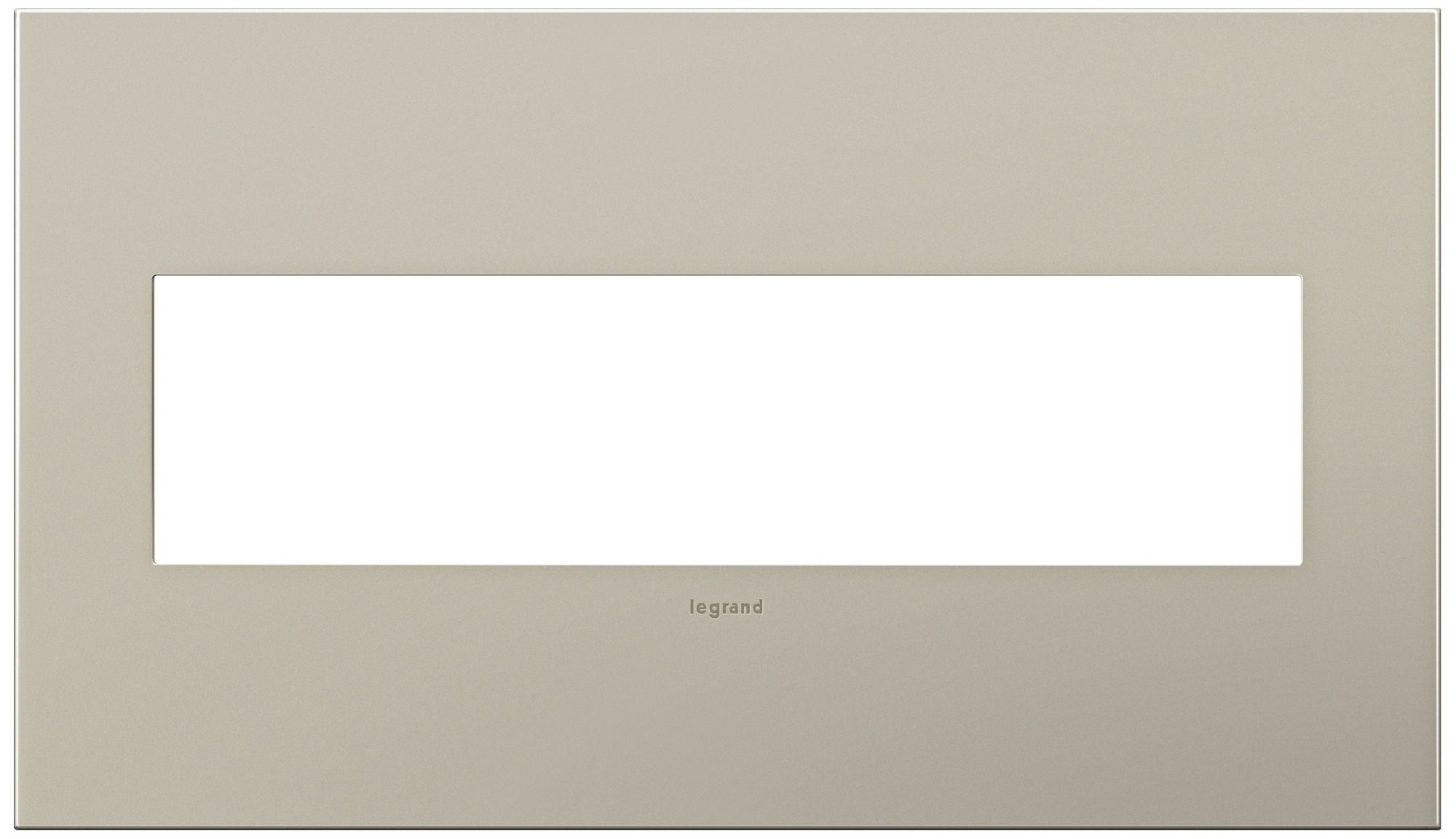 adorne® 4-Gang Satin Nickel Wall Plate
