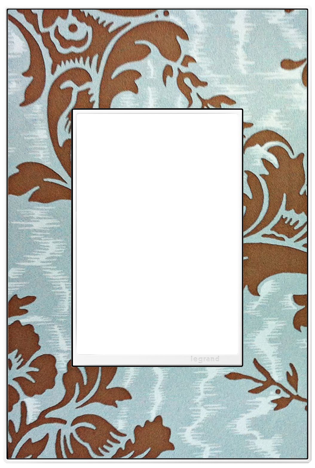 adorne® White 1-Gang 3-Module Customizable Wall Plate