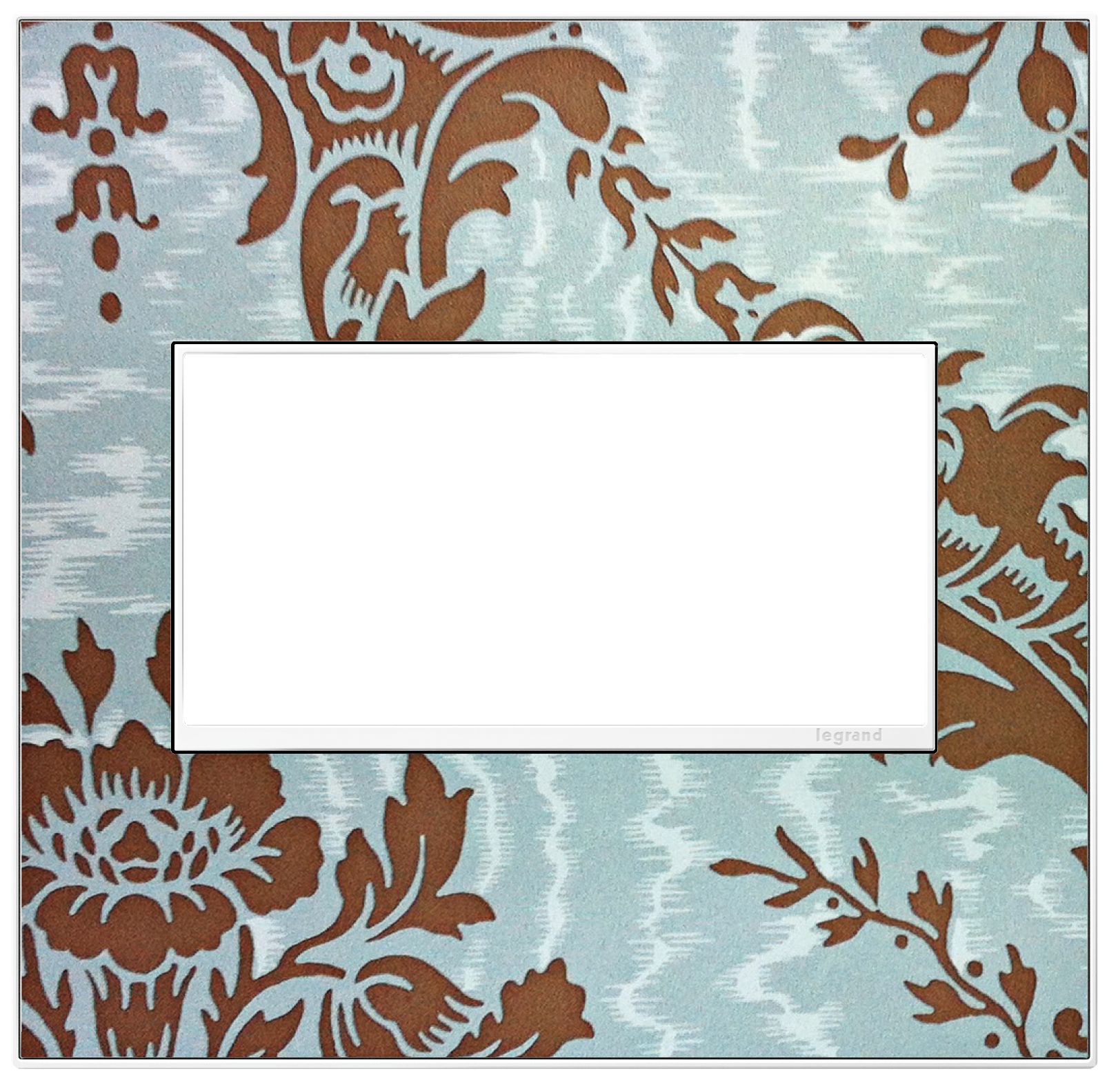 adorne® White Trim 2-Gang Customizable Wall Plate