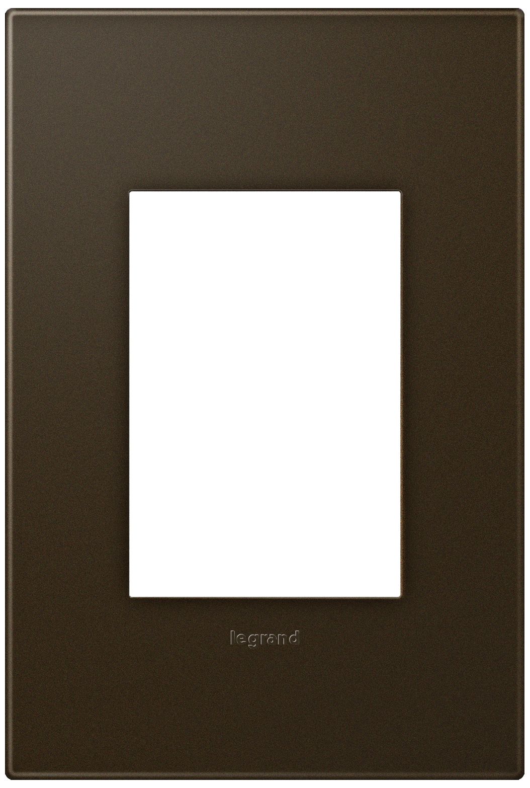 adorne® 1-Gang 3-Module Bronze Wall Plate