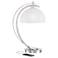 Possini Euro Calvin Glass Dome Table Lamp with USB Port