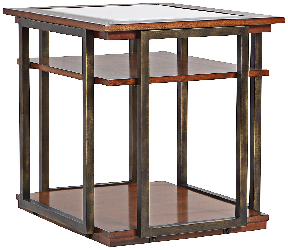 Skylines 27" Wide Cherry Finish End Table