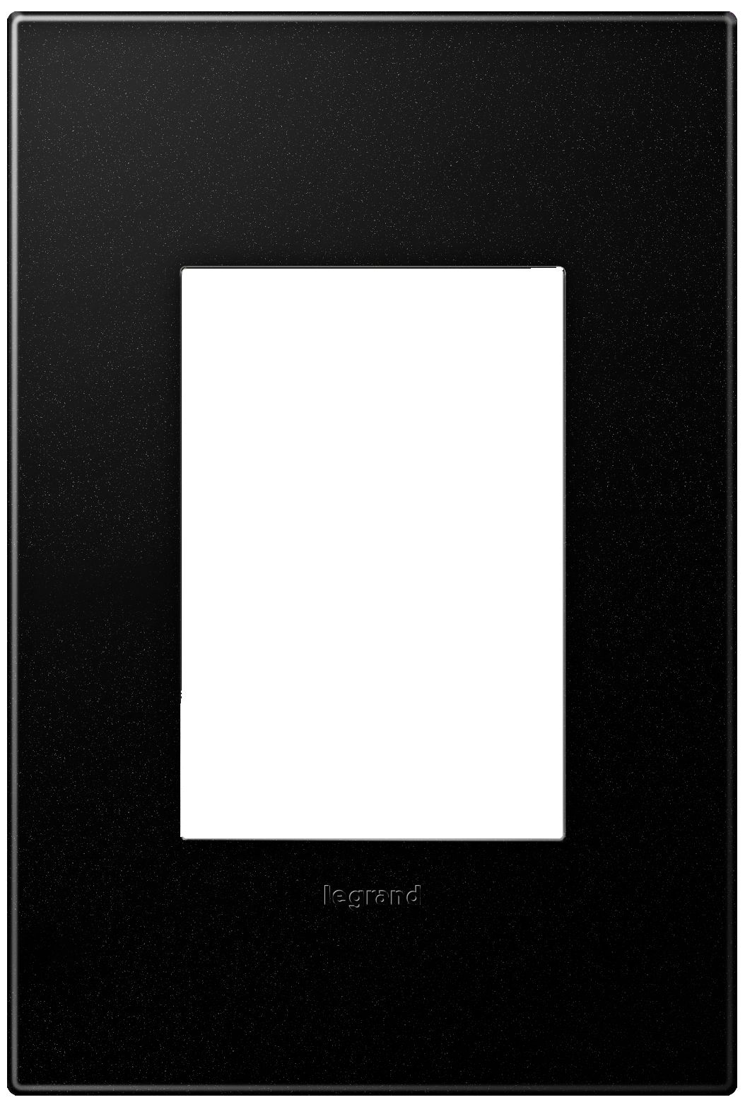 adorne® Graphite 1-Gang 3-Module Snap-On Wall Plate