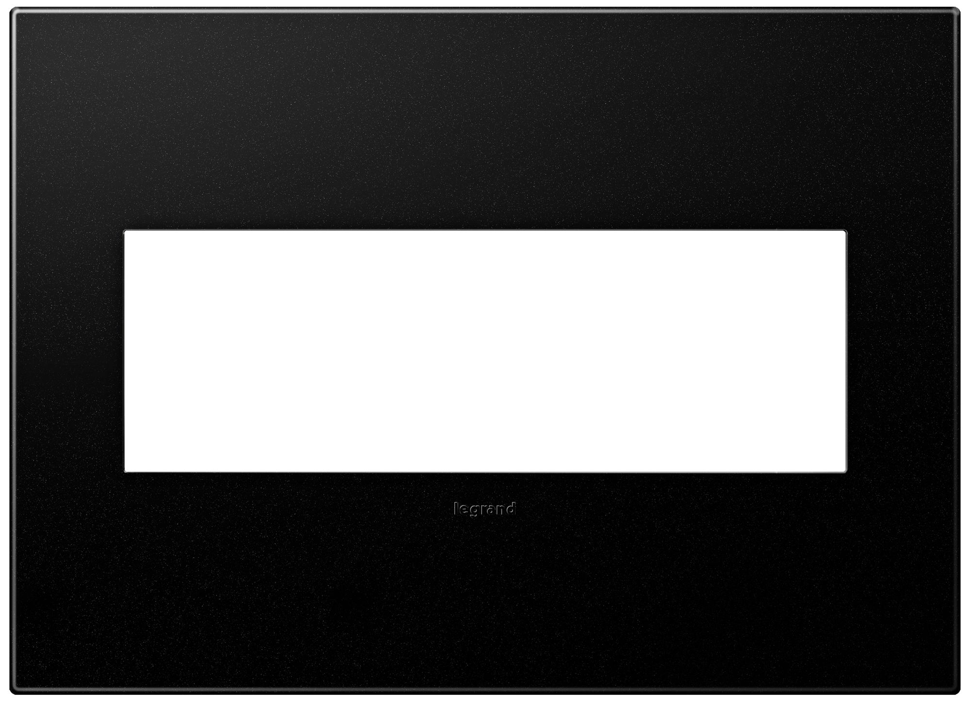 adorne® Graphite 3-Gang Snap-On Wall Plate