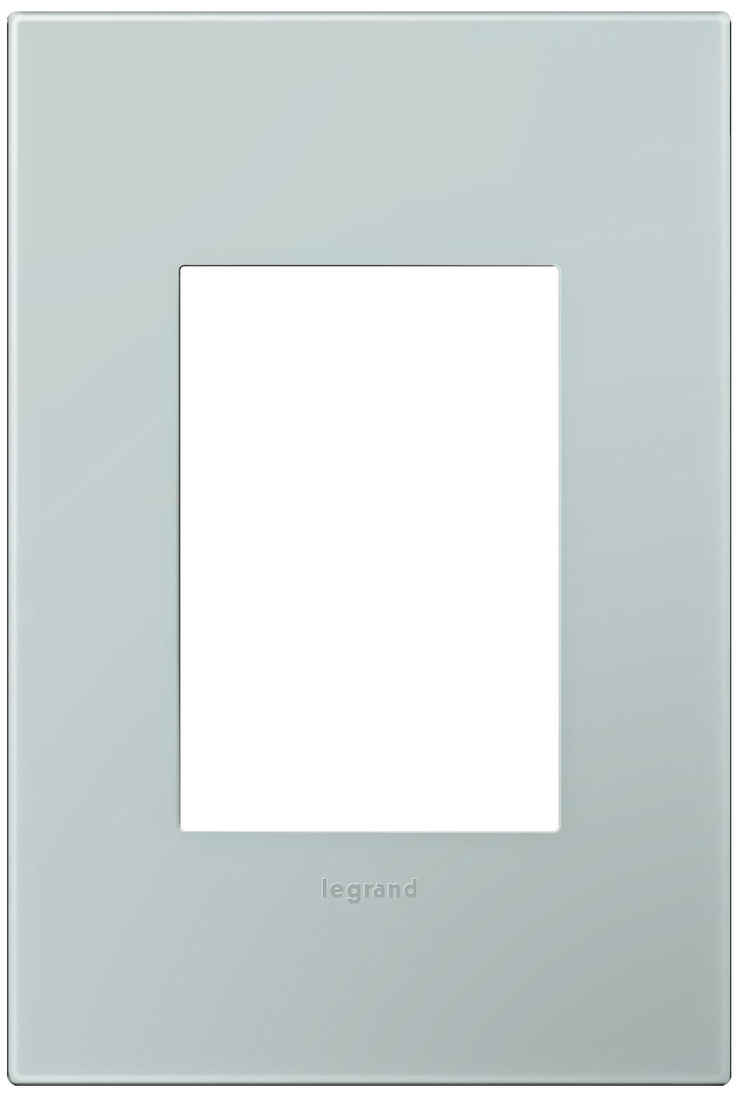 adorne® Pale Blue 1-Gang 3-Module Snap-On Wall Plate