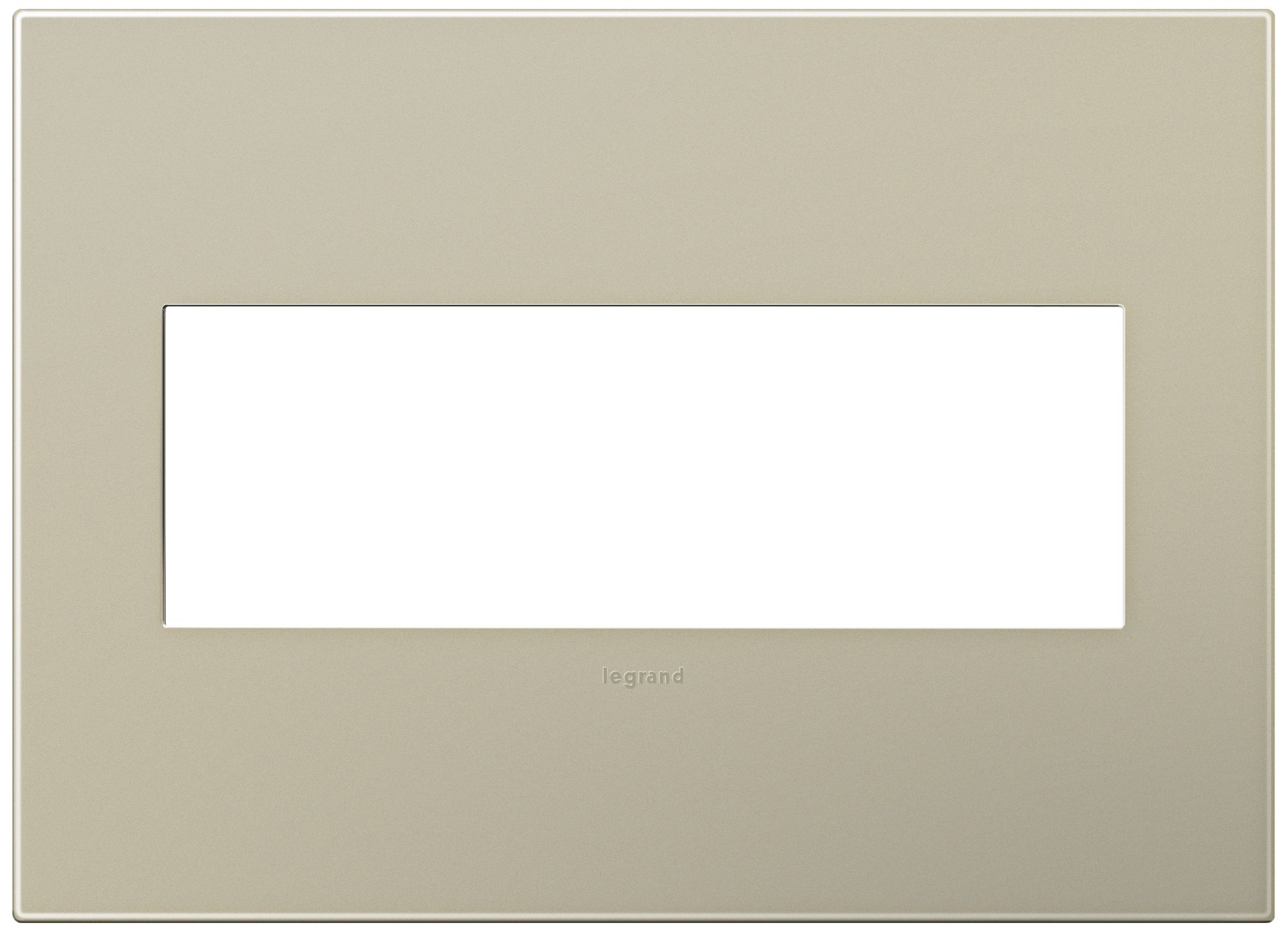 adorne® Snap-On Titanium 3-Gang Wall Plate