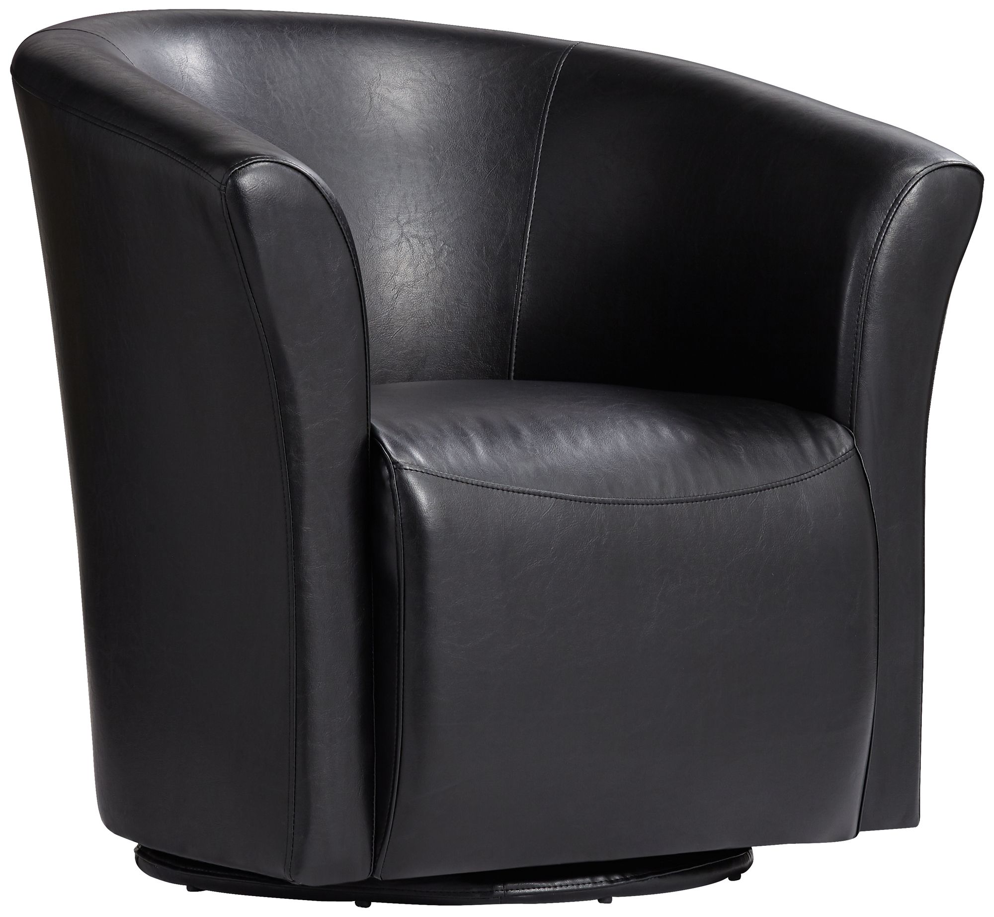 Rocket Rivera Black Swivel Accent Chair 7r616 Lamps Plus