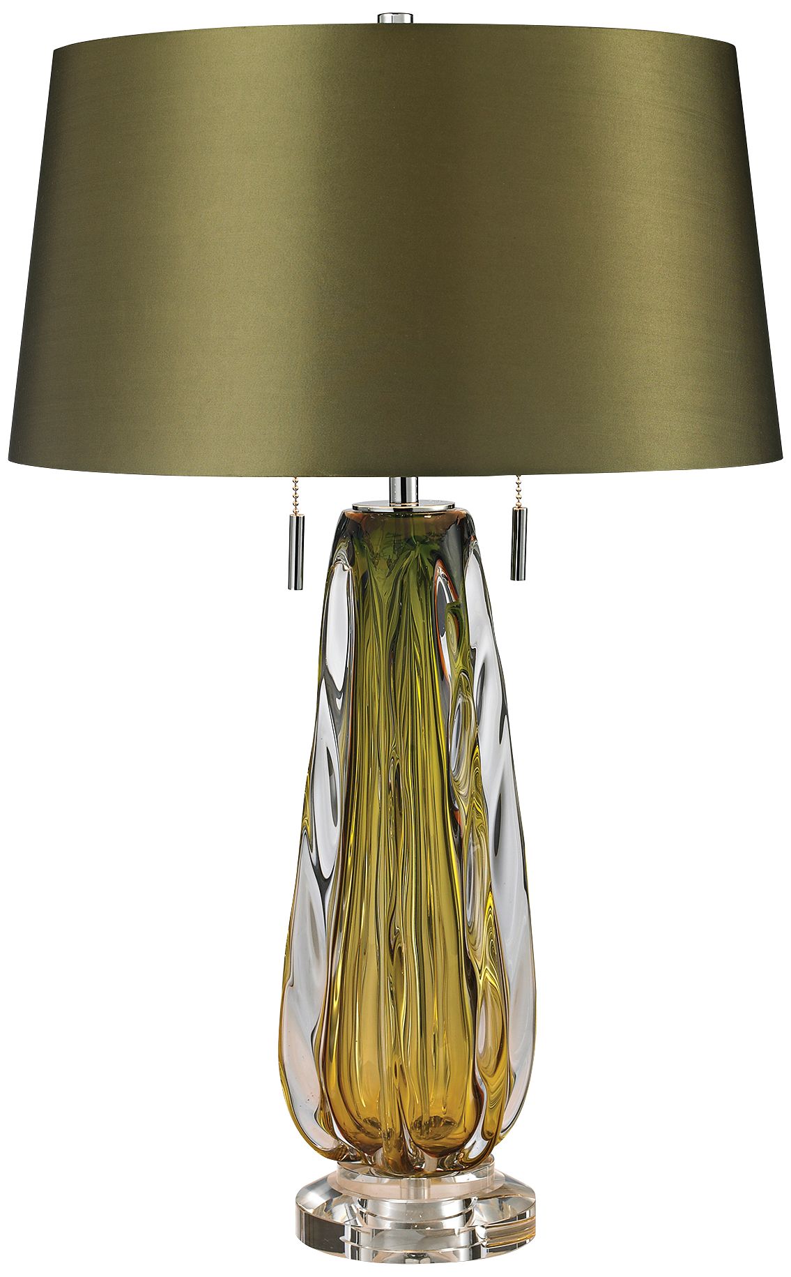Modena Green Blown Glass Table Lamp