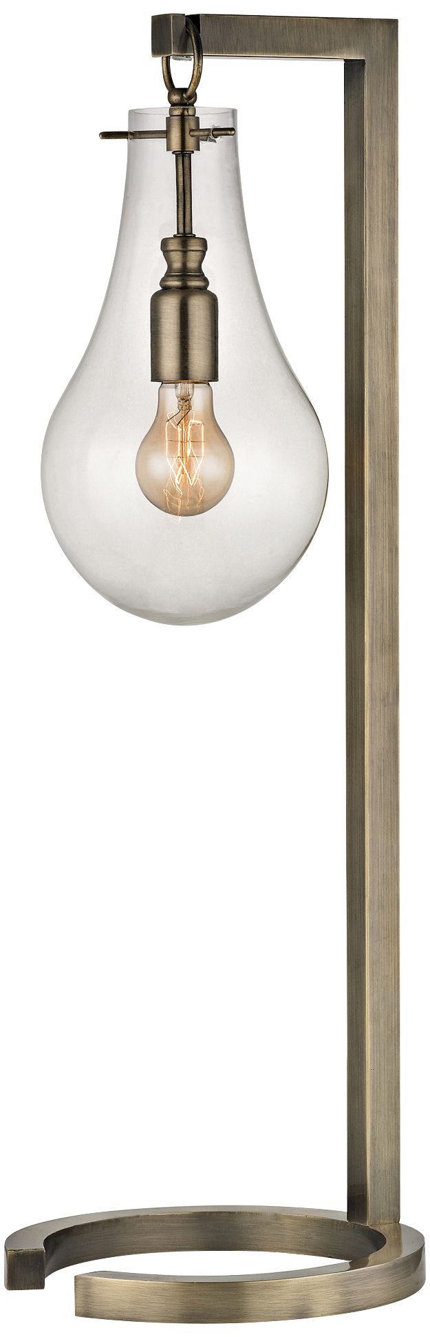 table lamp with clear glass shade