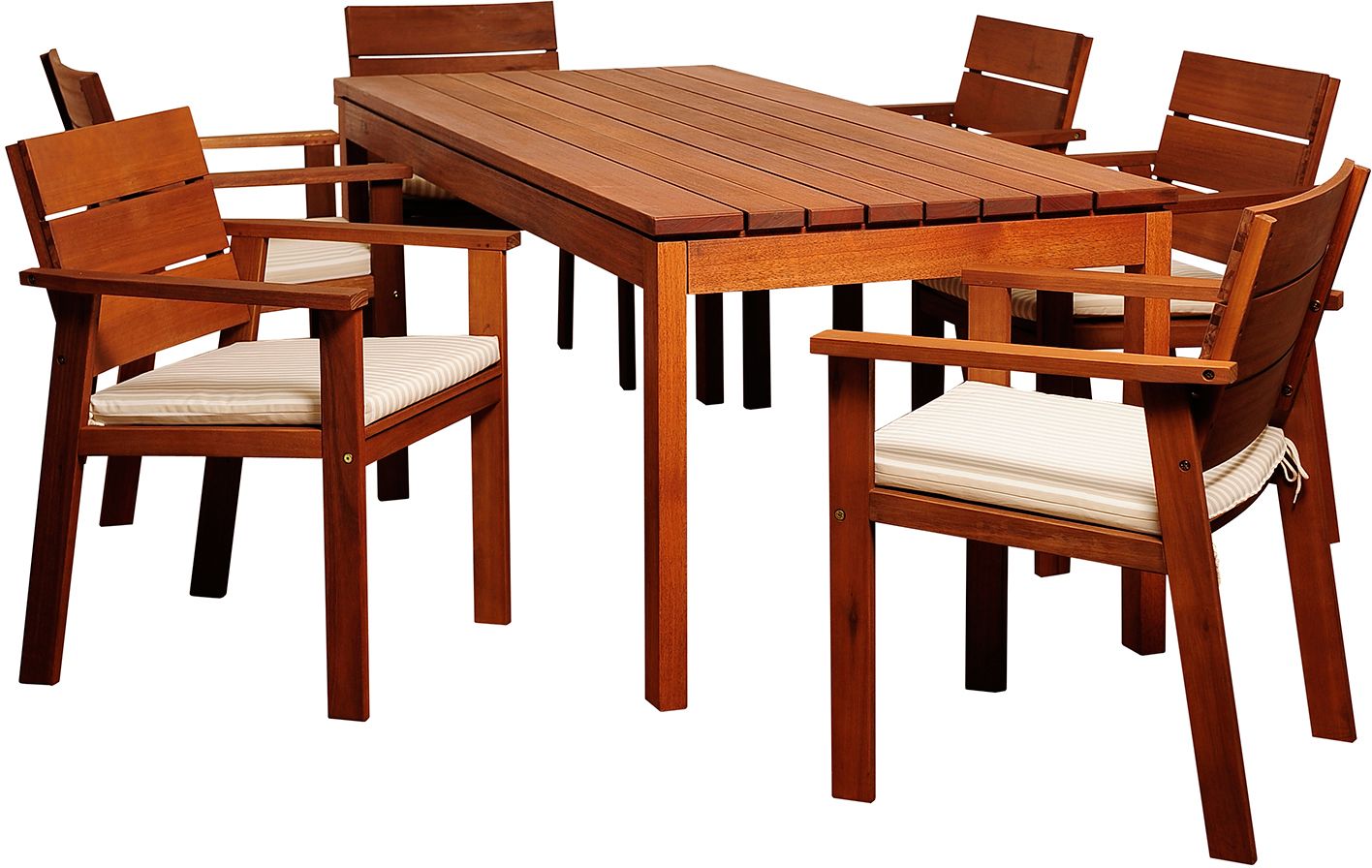 Alonzo Eucalyptus 7-Piece Rectangular Patio Dining Set