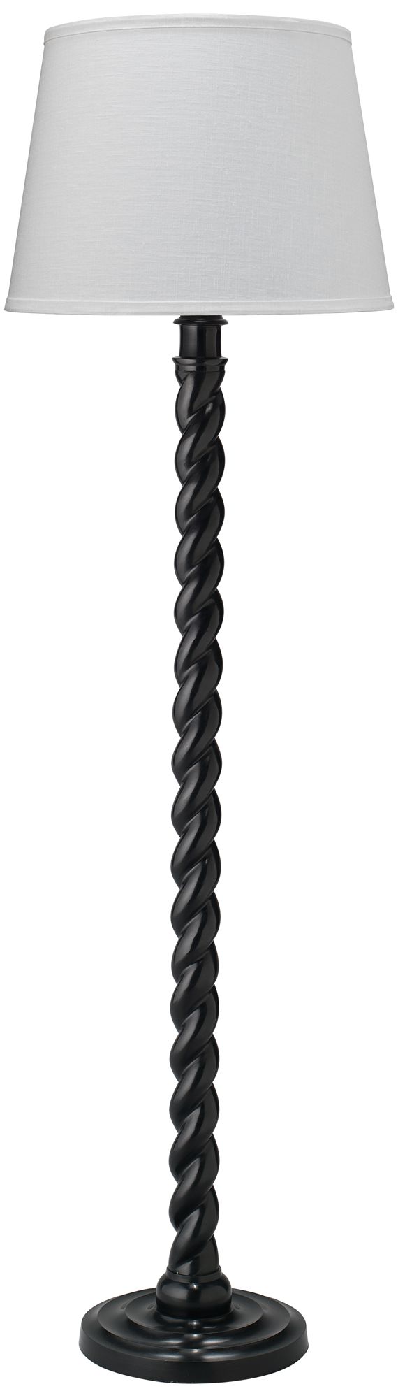 wooden barley twist floor lamp