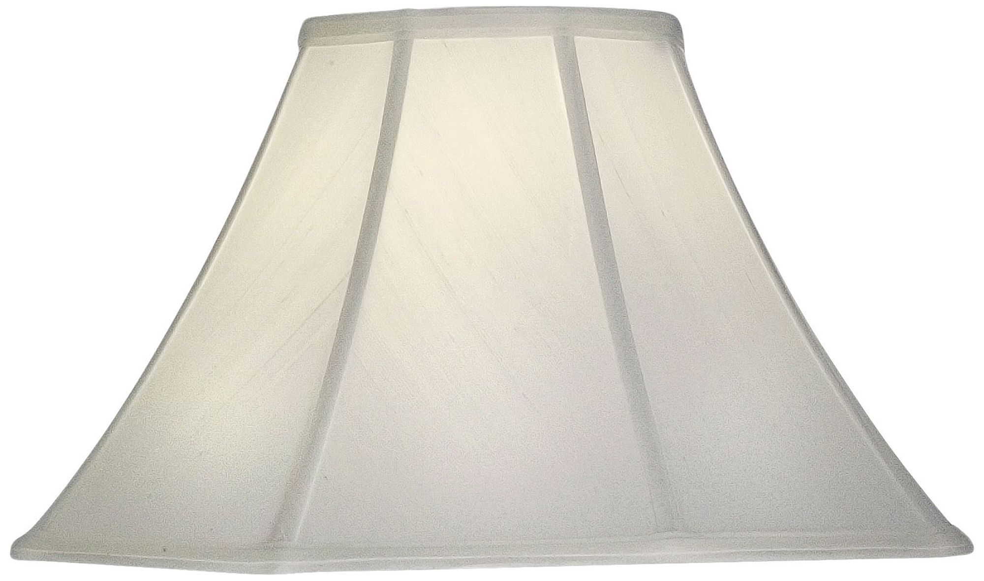 Stiffel Off-White Silk Shantung Bell Shade 7x18x11.5 (Spider)