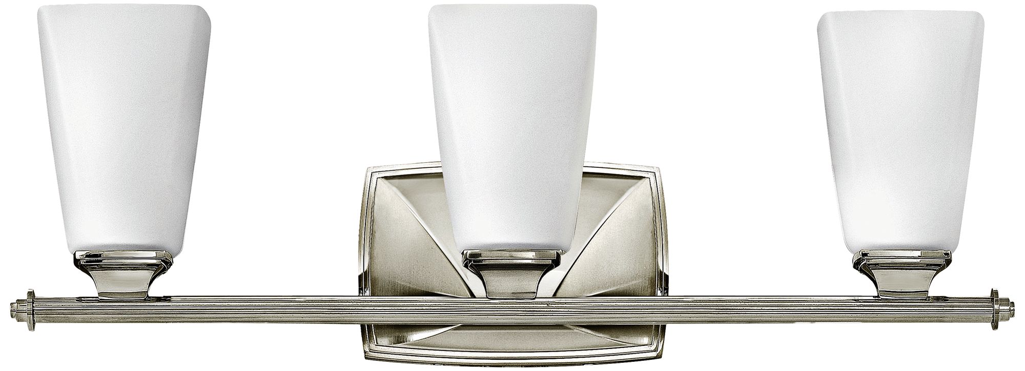 Hinkley Darby 23" Wide Polished Nickel 3-Light Bath Light