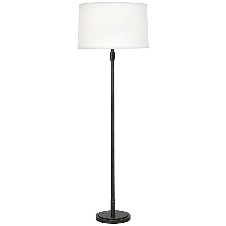 Bronze Floor Lamp With White Shade Floor Lamps