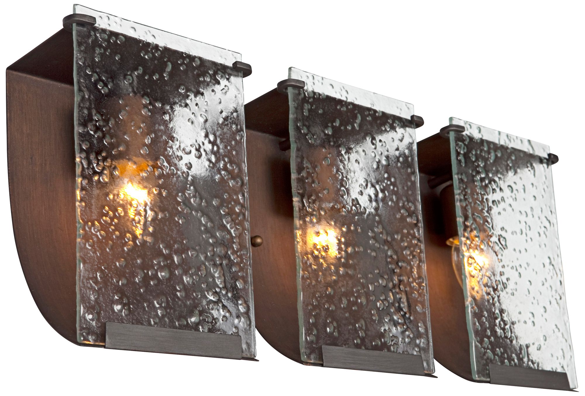 Varaluz Rain 22 3/4" Wide Hammered Ore Bath Light