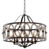Belmont Florence Gold 28 1/2&quot;W Wrought Iron Chandelier