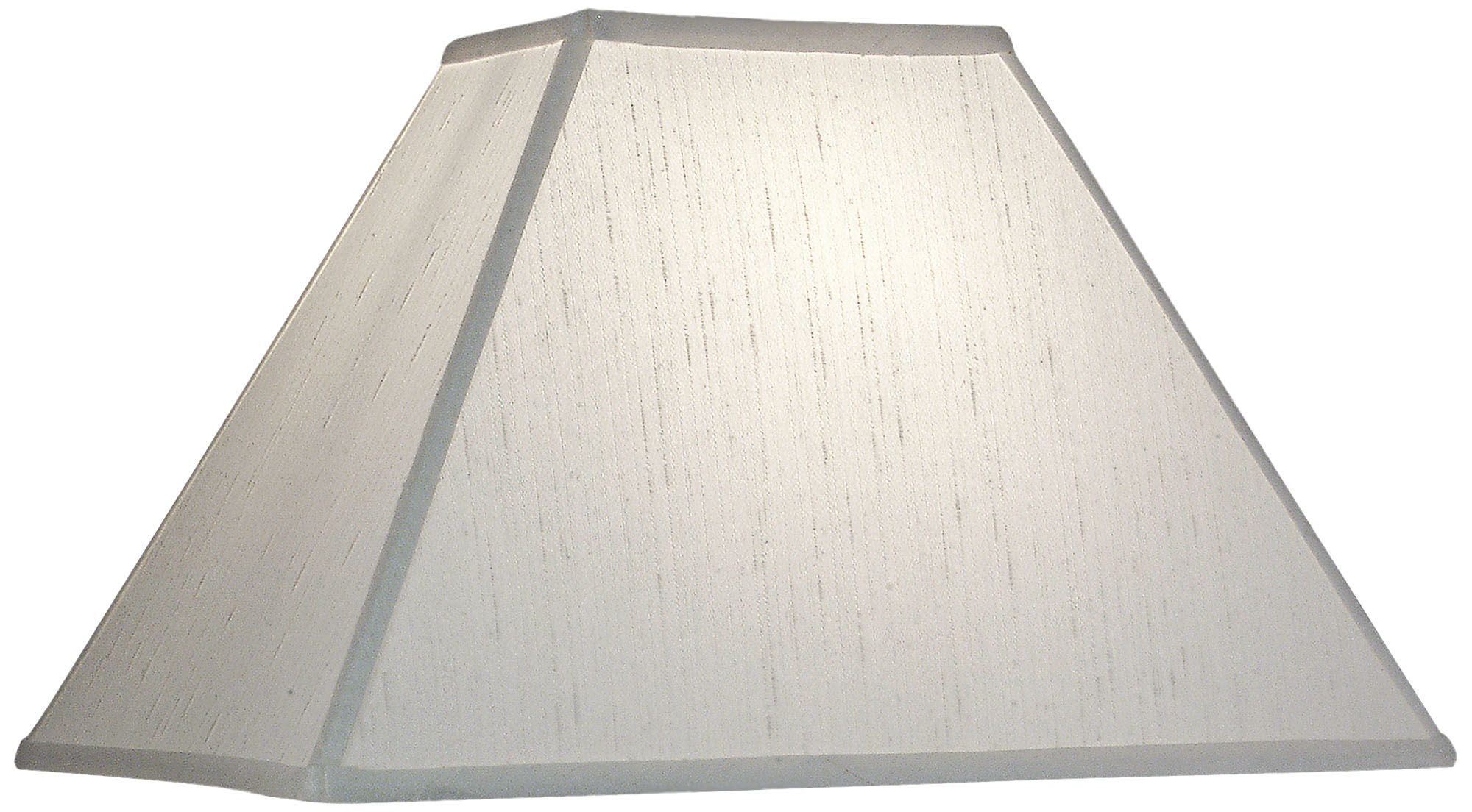 white tapered lamp shade