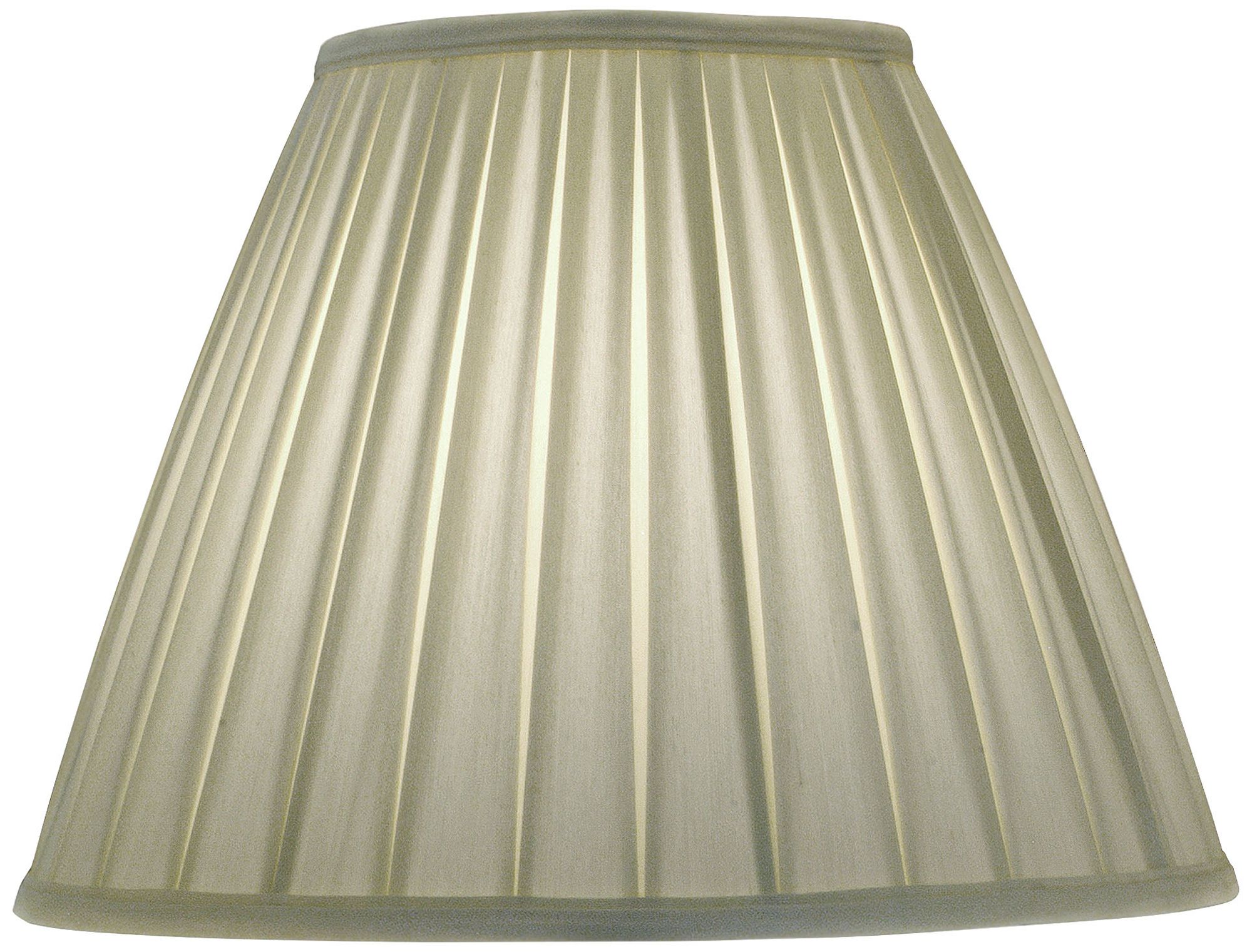 Stiffel Ivory Shadow Box Pleat Empire Shade 8x17x13 (Spider) 7W225