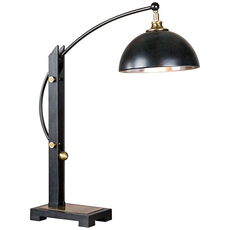 Uttermost Malcolm Dark Oil Rubbed Bronze Metal Desk Lamp