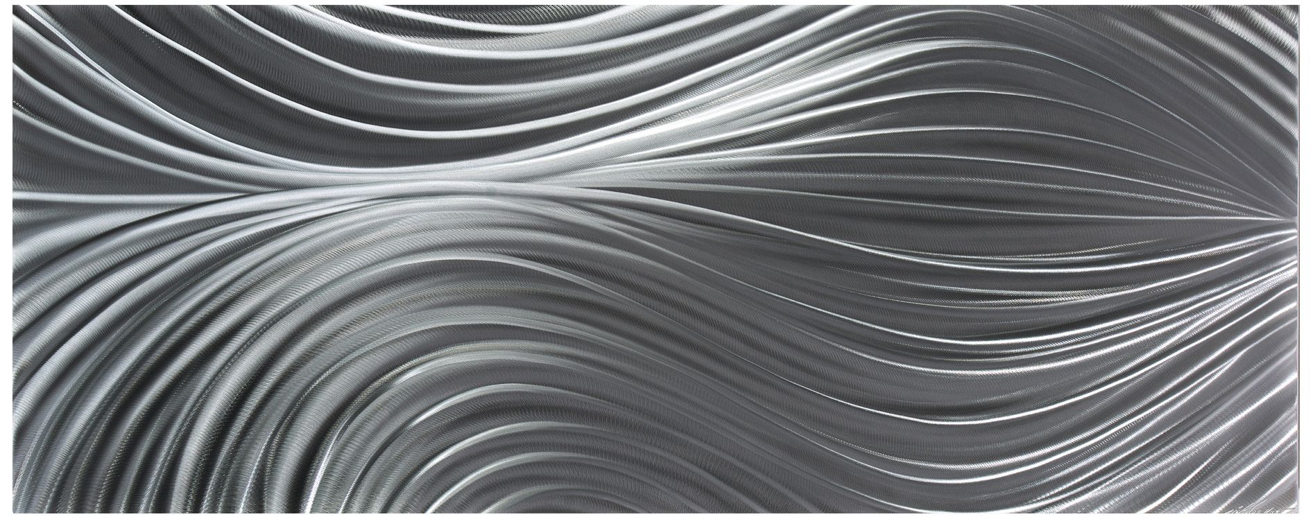 Passing Currents Composition 48" Wide Metal Wall Art
