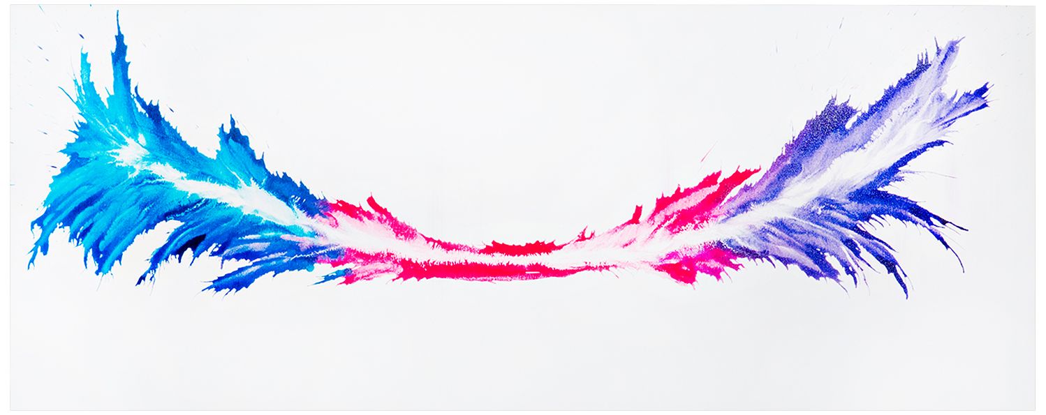 Energy 48" Wide Colorful Abstract Metal Wall Art