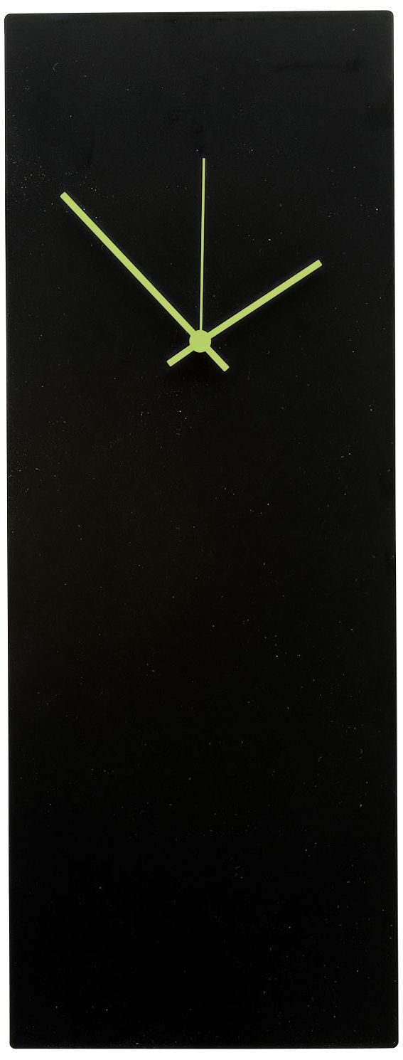 Blackout Green Large 22" High Minimalist Modern Wall Clock