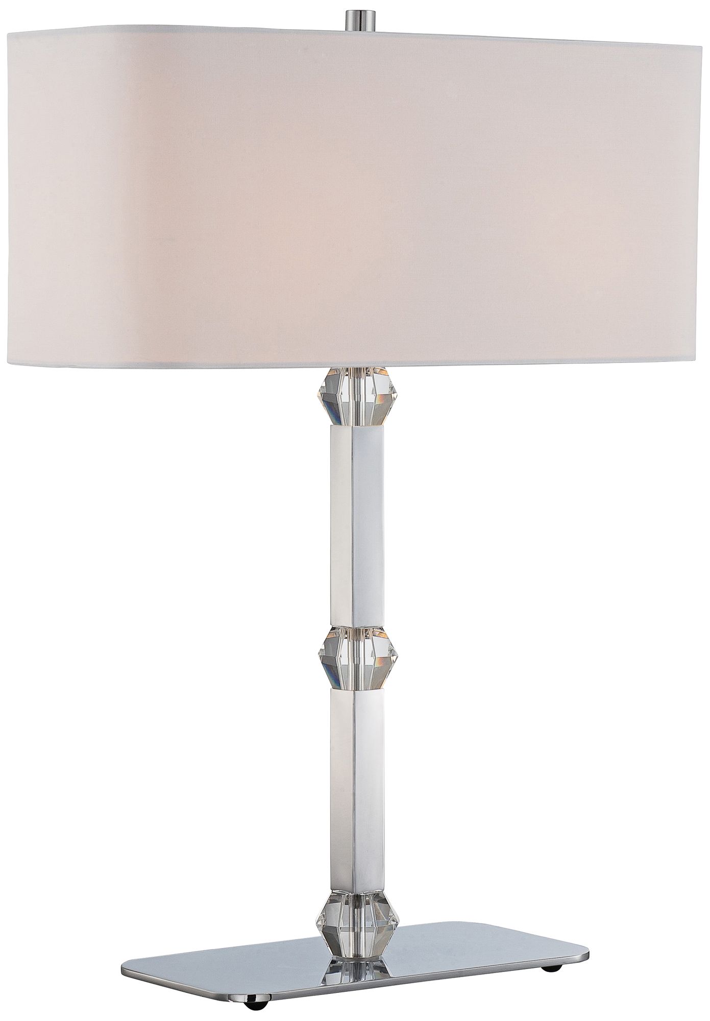 Lite Source Cairo Crystal Accent Chrome Table Lamp
