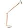ADS360 Collection Crane Natural Wood and White LED Desk Lamp