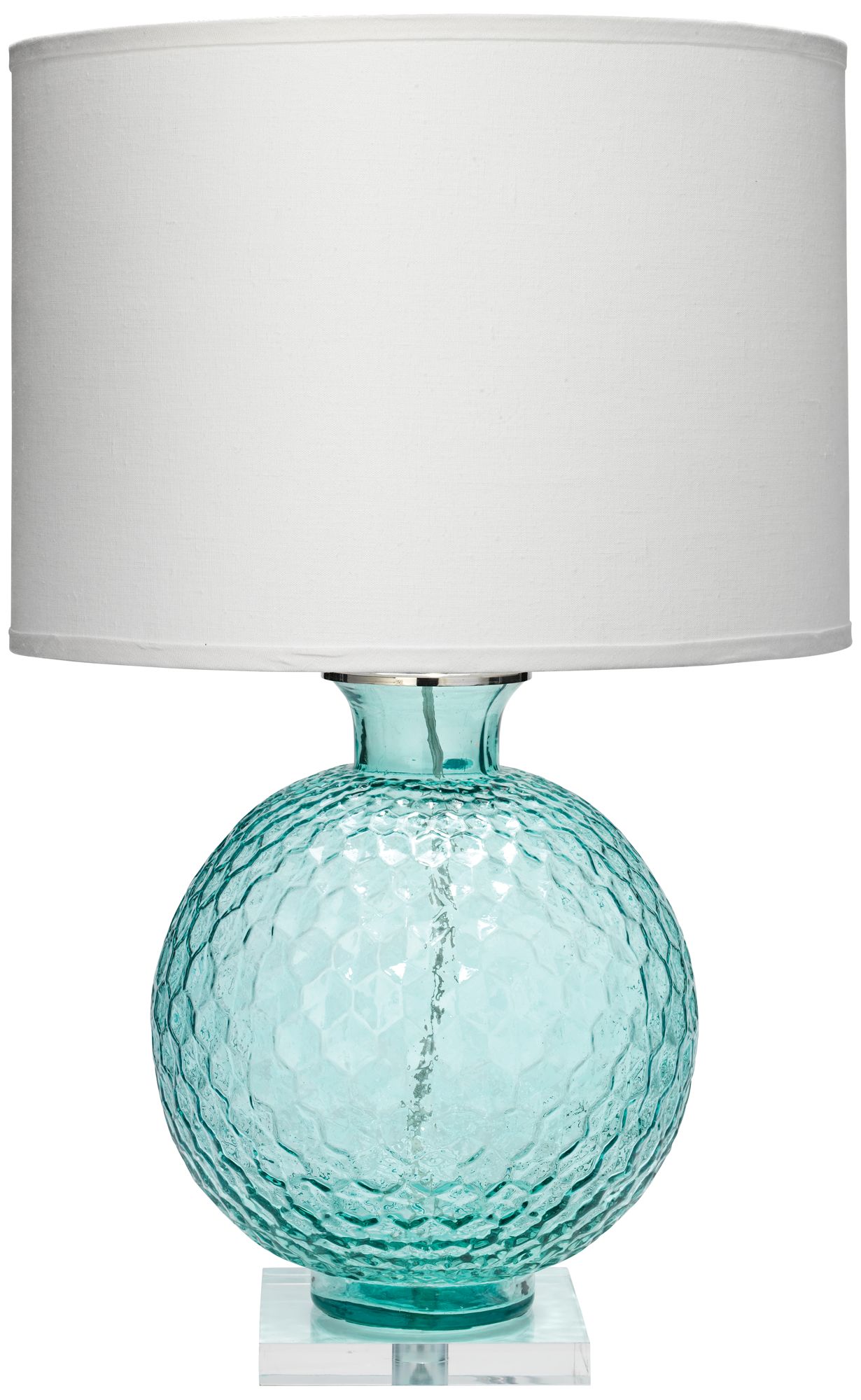 Jamie Young Clark Aqua Blue Glass Table Lamp 7X384 Lamps Plus